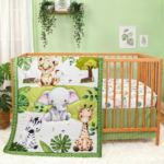Baby Crib Bedding Set Safari Neutral Crib Nursery Comforter Bed Sets Decor