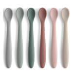 6-Piece Silicone Baby Feeding Spoons