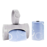 Ubbi Retractable Bag Dispenser for Diaper Bag, Gray