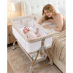 Baby Bassinet Bedside Crib, 3-in-1 Baby Bassinet Bedside Sleeper
