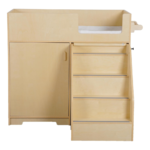 ZETY BABY Portable Dresser with Stairs on Wheels