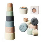 Moonkie Stacking Cups Toy, Fun Educational Baby Toys