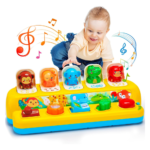 Interactive Pop up Animal Toys with Music & Light