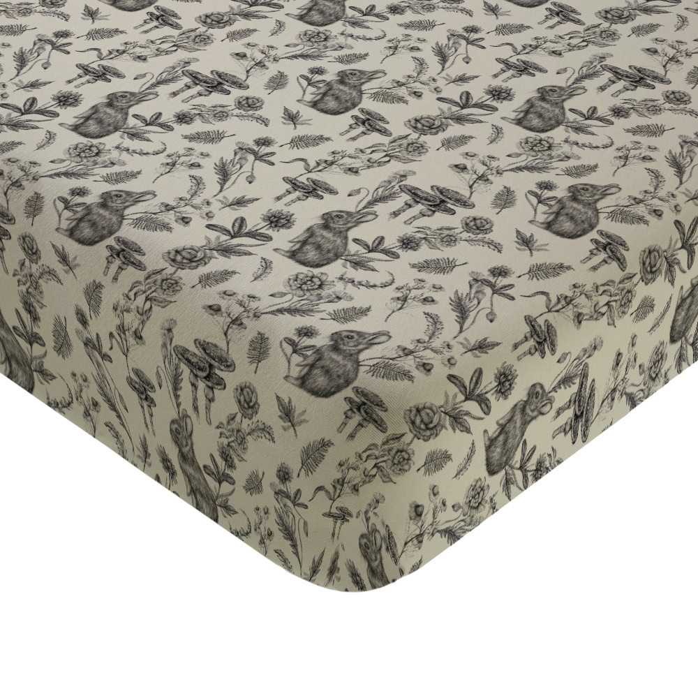 Untitled design - 2026-07-31T105114.042 Whimsical Woodlands crib fitted sheet - Image 1