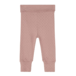 GOTS Elsy Pointelle Baby Pants Pink Mauve