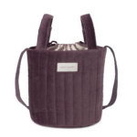 BUCKET BAG CHERRY VELVET
