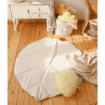“Sand” Linen Leaf Mat