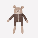 Teddy knit toy | mocha romper