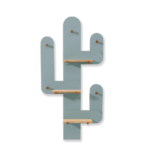 Cactus wall hanger with shelves wood · Kaktú H253